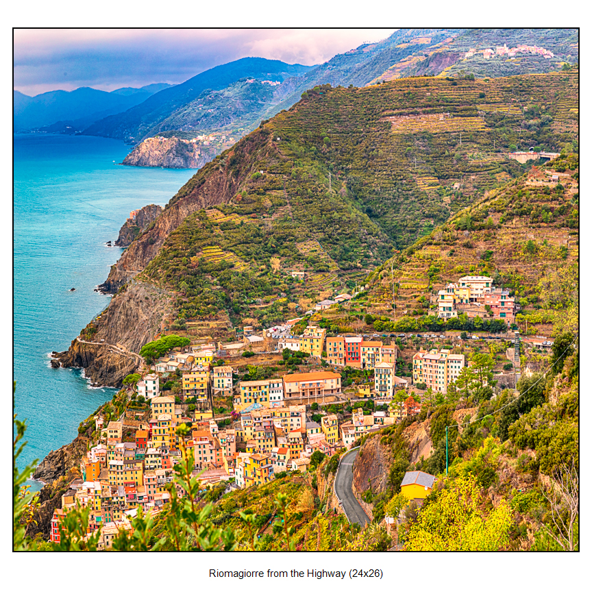 Riomagiorre from the Highway (24x36) Fine art photography by Sam Dobrow